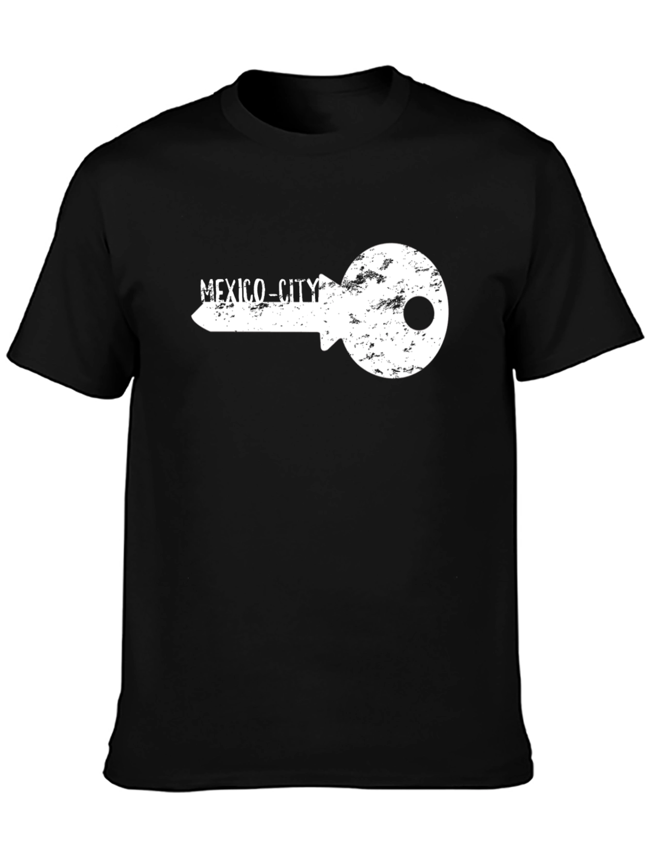 Mexico City Key Graphic Black T-Shirt