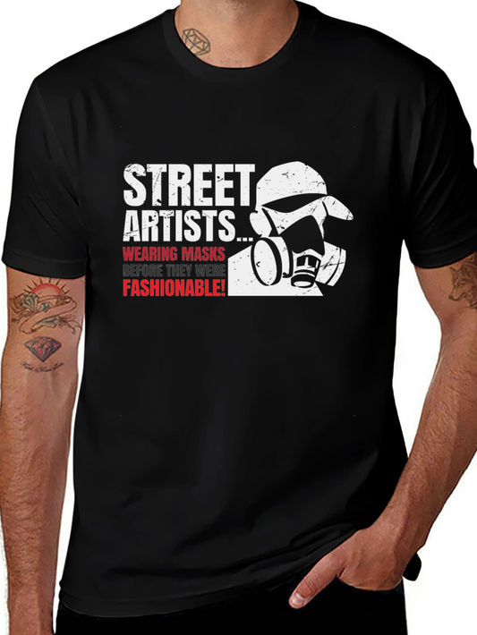 Street Artists Mask T-Shirt - Graffiti Style