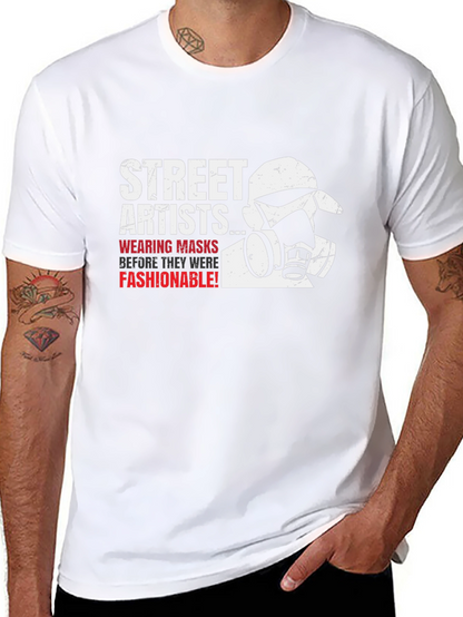 Street Artists Mask T-Shirt - Graffiti Style