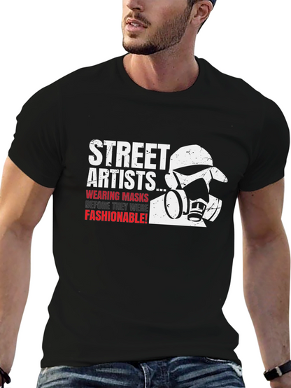 Street Artists Mask T-Shirt - Graffiti Style