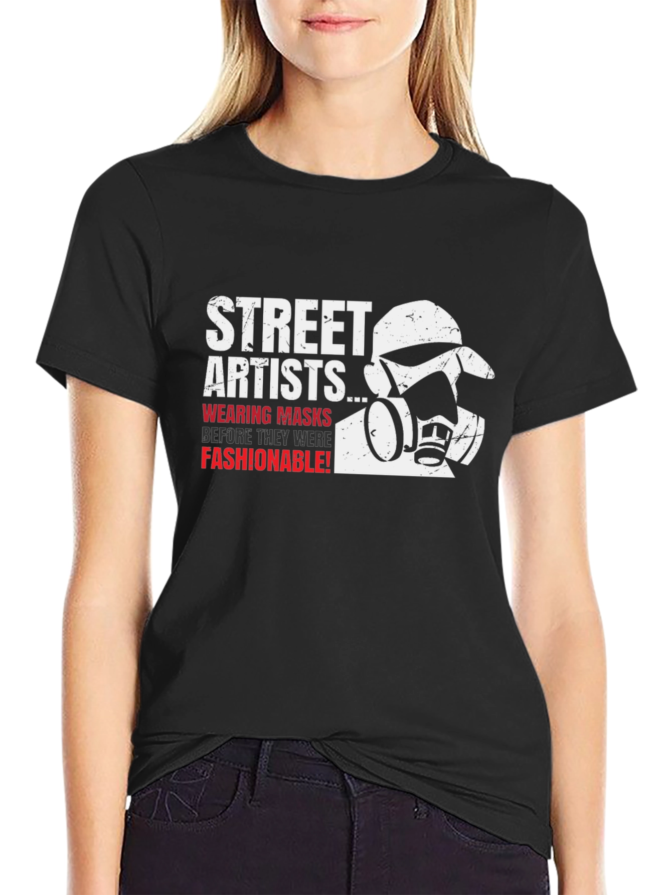 Street Artists Mask T-Shirt - Graffiti Style