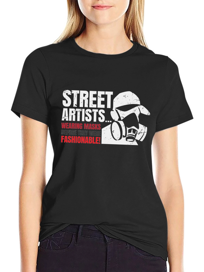Street Artists Mask T-Shirt - Graffiti Style