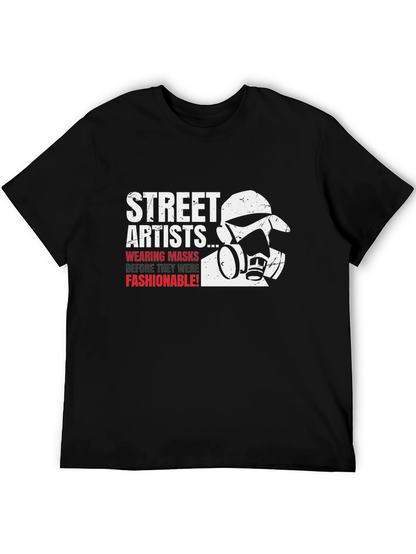 Street Artists Mask T-Shirt - Graffiti Style