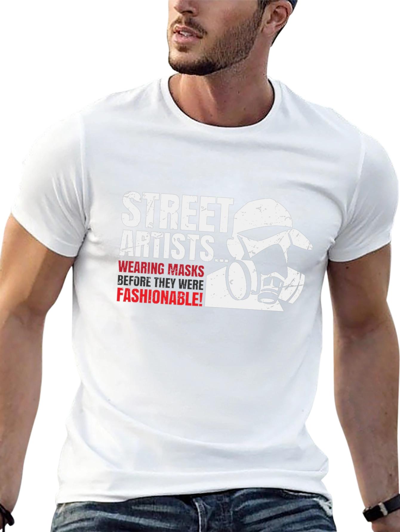 Street Artists Mask T-Shirt - Graffiti Style