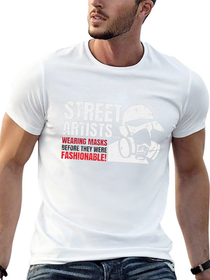 Street Artists Mask T-Shirt - Graffiti Style