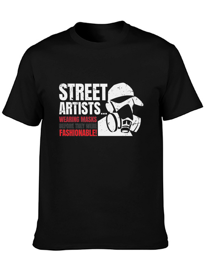 Street Artists Mask T-Shirt - Graffiti Style