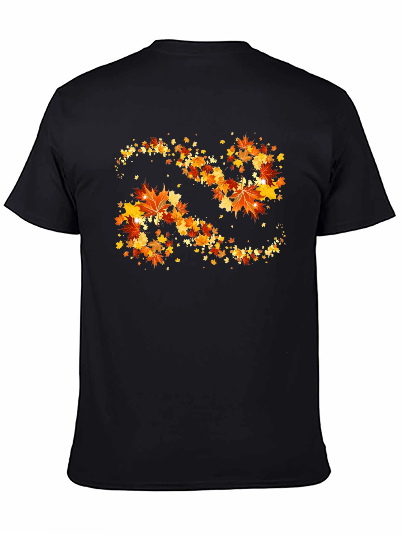 Autumn Leaves Swirl Graphic T-Shirt