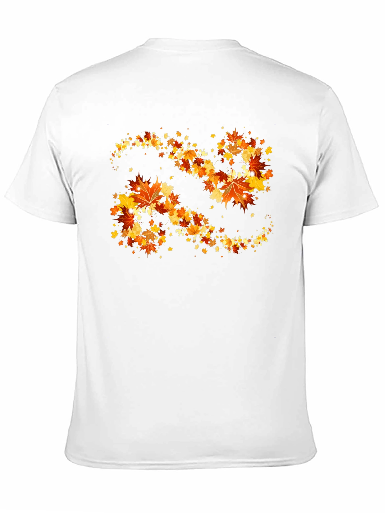 Autumn Leaves Swirl Graphic T-Shirt