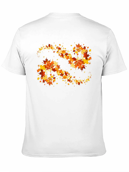 Autumn Leaves Swirl Graphic T-Shirt