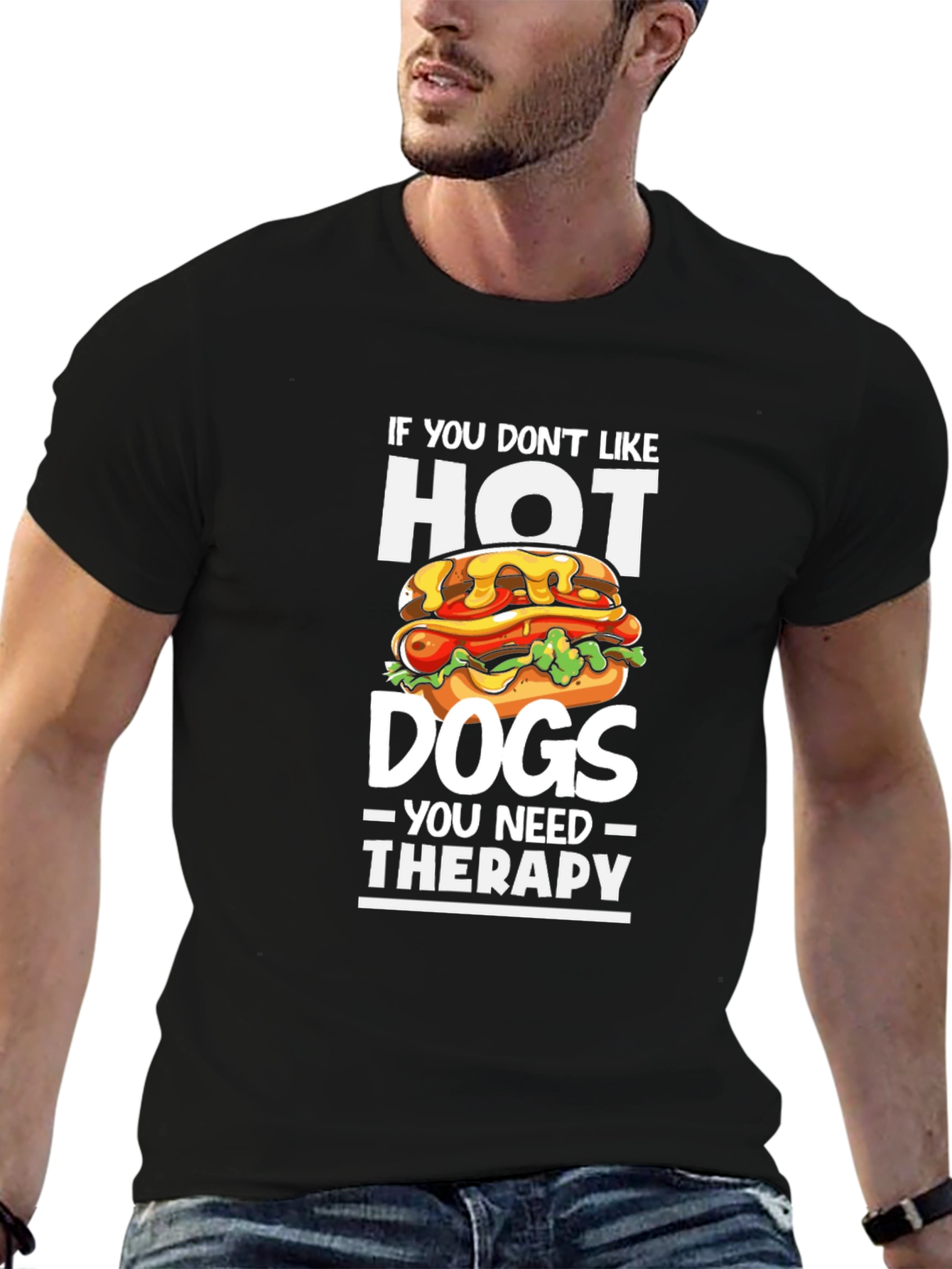 Hot Dog Lover Therapy Tee