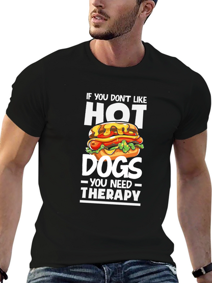 Hot Dog Lover Therapy Tee