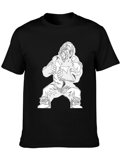 Graphic Gorilla Print Mens T-Shirt