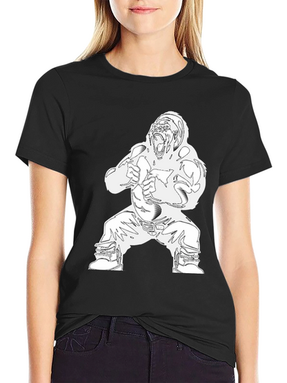 Graphic Gorilla Print Mens T-Shirt