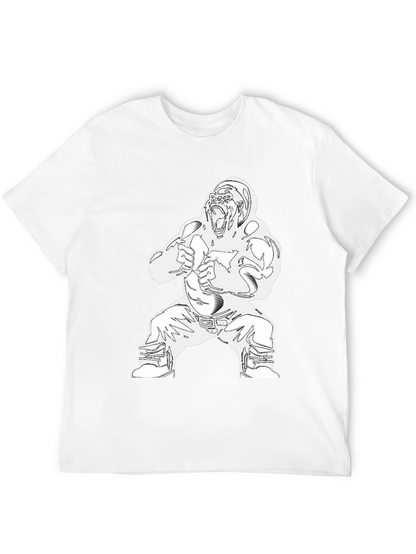 Graphic Gorilla Print Mens T-Shirt