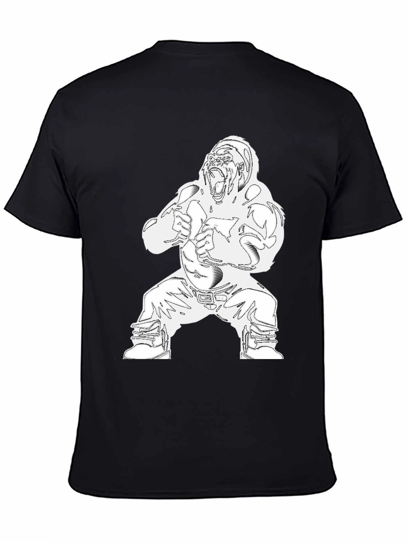 Graphic Gorilla Print Mens T-Shirt