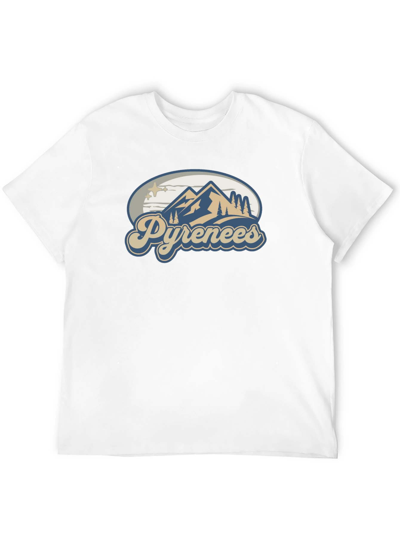 Pyrenees Mountain T-Shirt - Black