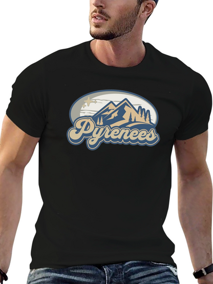 Pyrenees Mountain T-Shirt - Black