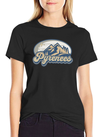 Pyrenees Mountain T-Shirt - Black