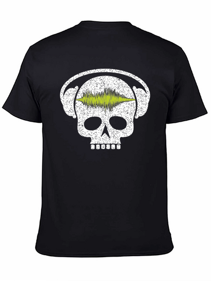 Skull DJ Headphone T-Shirt - Music Lover Tee
