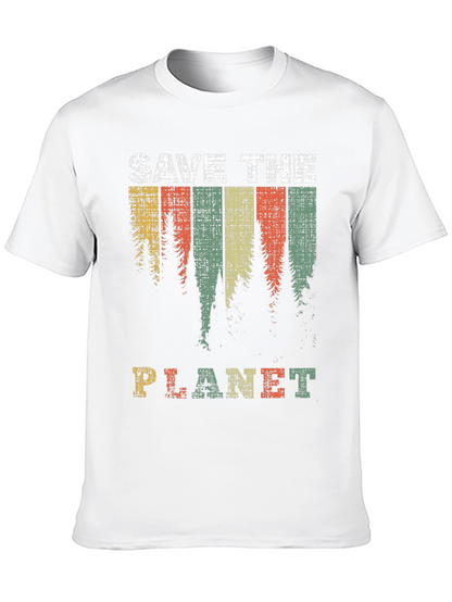 Save The Planet Retro Graphic T-Shirt