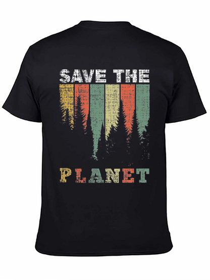 Save The Planet Retro Graphic T-Shirt