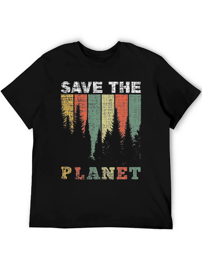 Save The Planet Retro Graphic T-Shirt