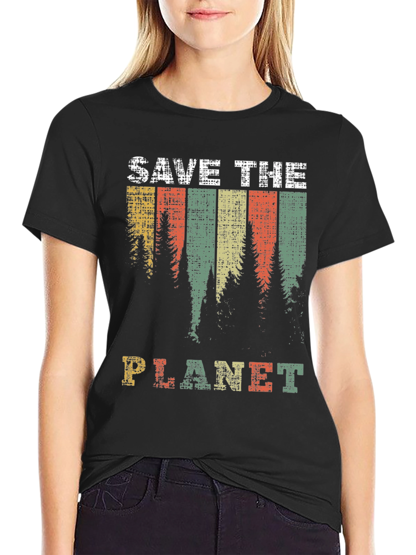 Save The Planet Retro Graphic T-Shirt