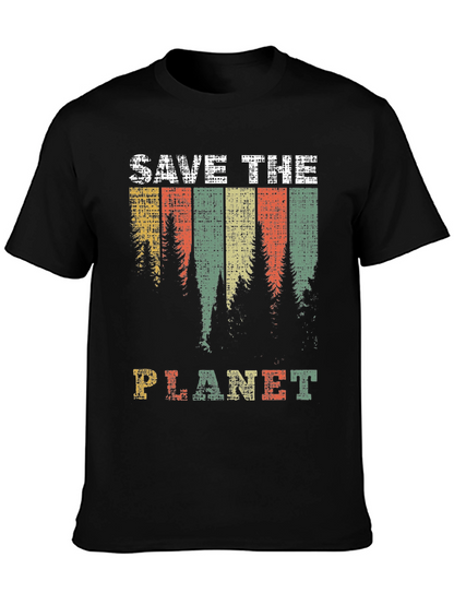 Save The Planet Retro Graphic T-Shirt