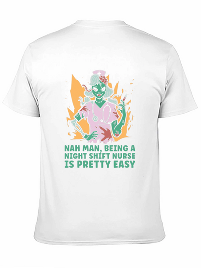 Night Shift Nurse Zombie Graphic T-Shirt