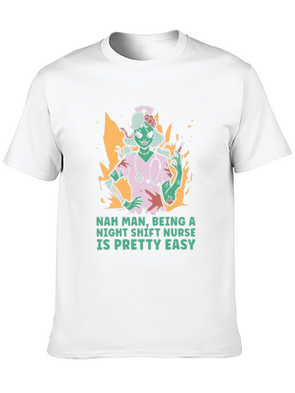 Night Shift Nurse Zombie Graphic T-Shirt