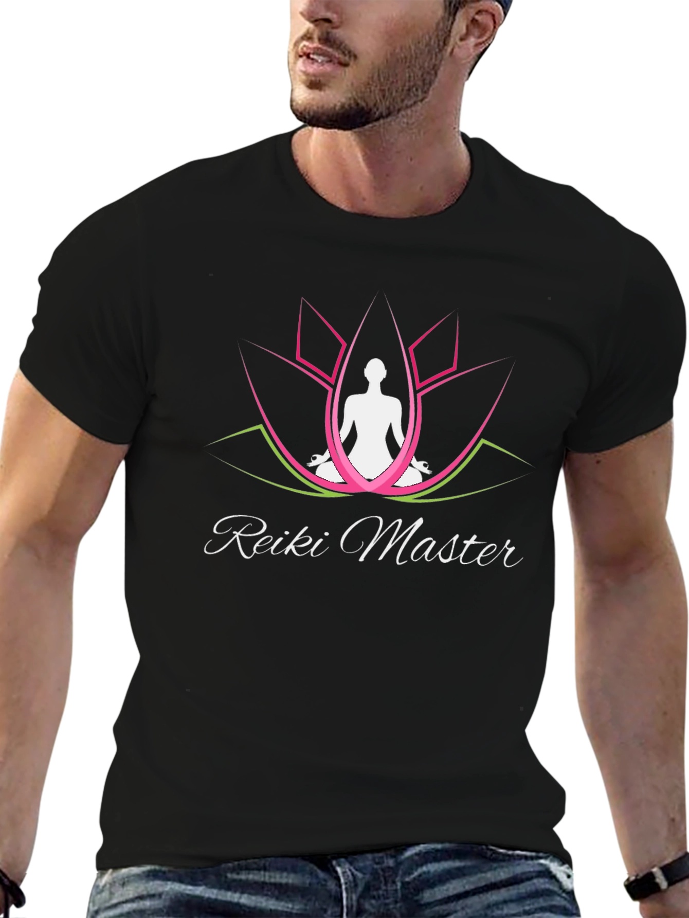 Reiki Master Lotus T-Shirt Meditation Zen Design