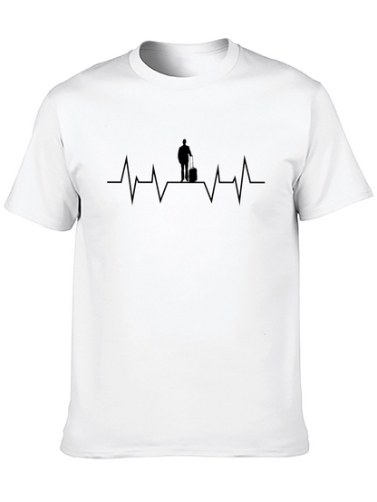 Travel Heartbeat T-Shirt - Stylish Traveler Tee