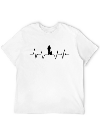 Travel Heartbeat T-Shirt - Stylish Traveler Tee