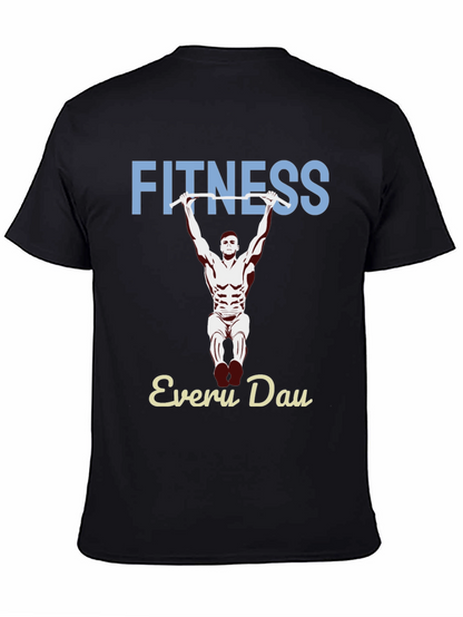 Fitness Every Day Graphic Tee - Black