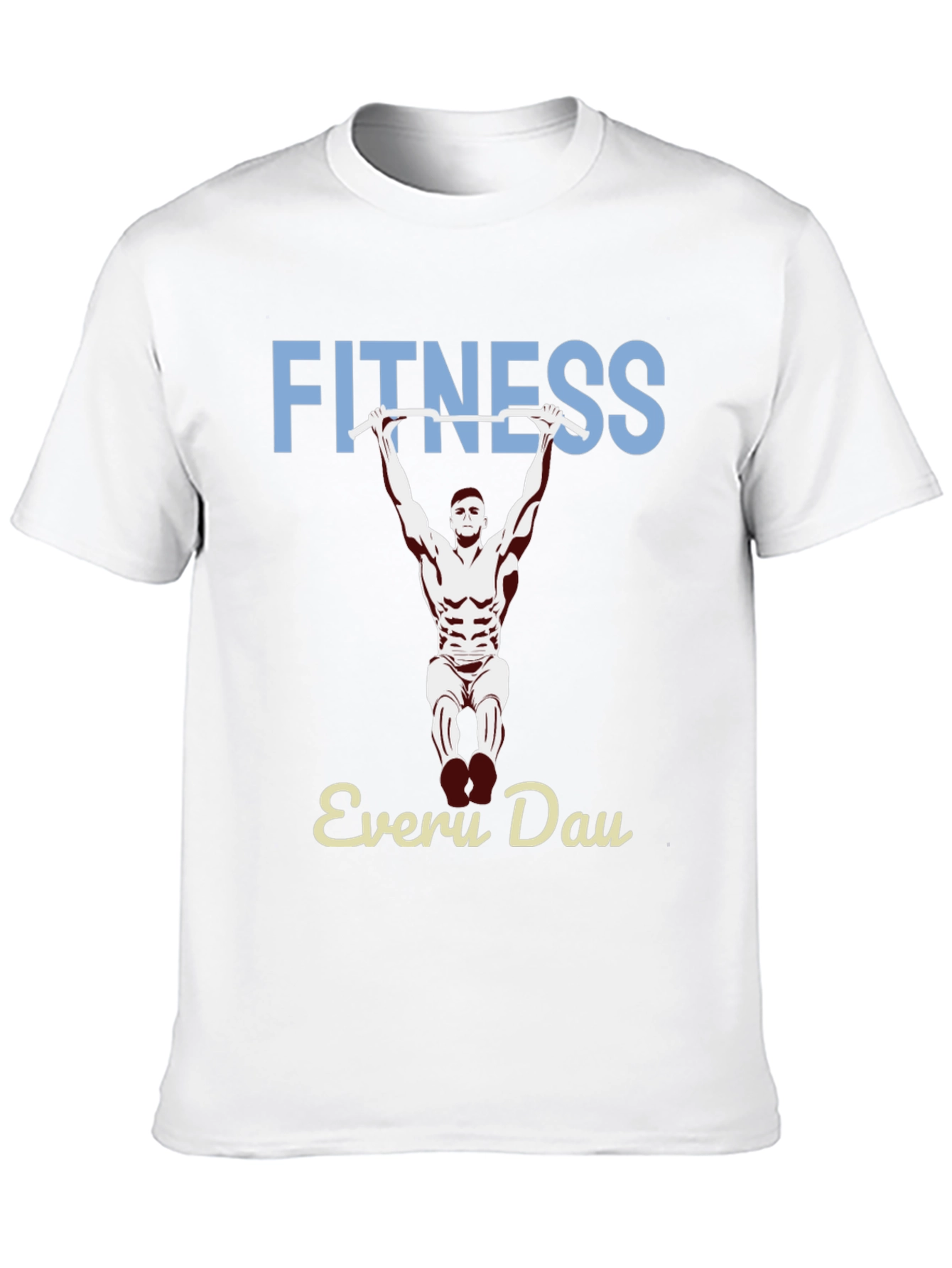 Fitness Every Day Graphic Tee - Black