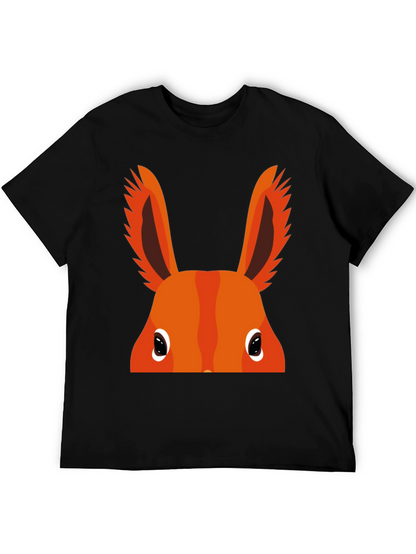 Orange Bunny Peek-a-Boo Graphic T-Shirt