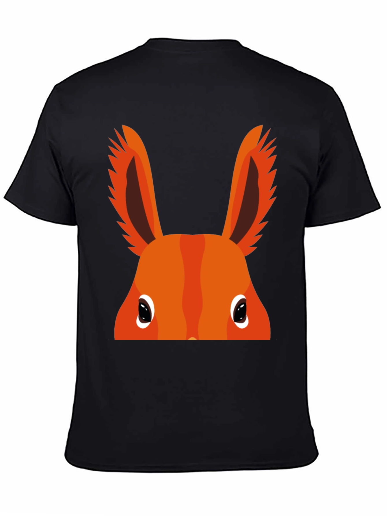 Orange Bunny Peek-a-Boo Graphic T-Shirt