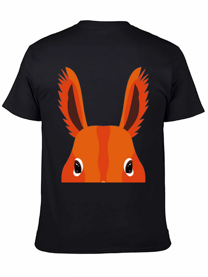 Orange Bunny Peek-a-Boo Graphic T-Shirt