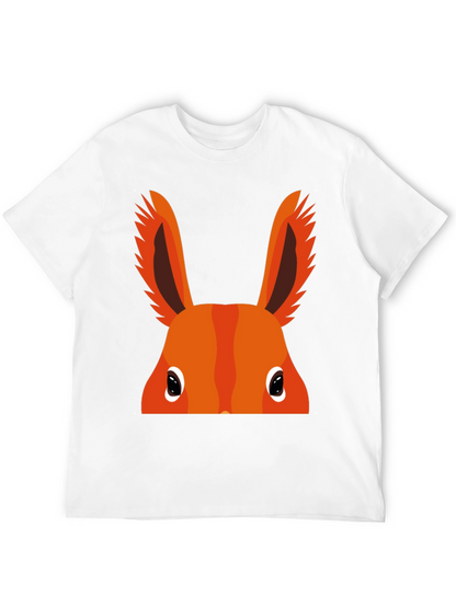 Orange Bunny Peek-a-Boo Graphic T-Shirt