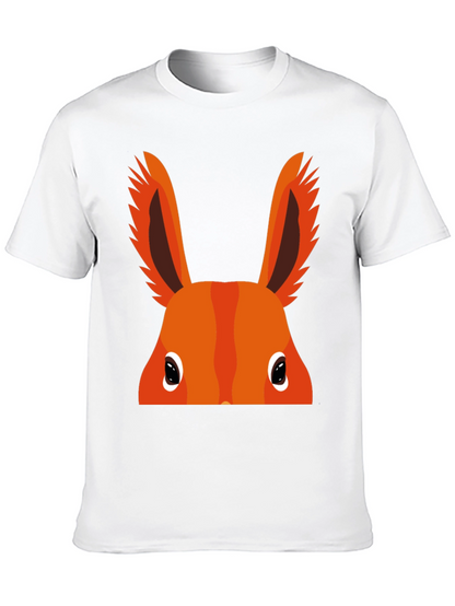 Orange Bunny Peek-a-Boo Graphic T-Shirt