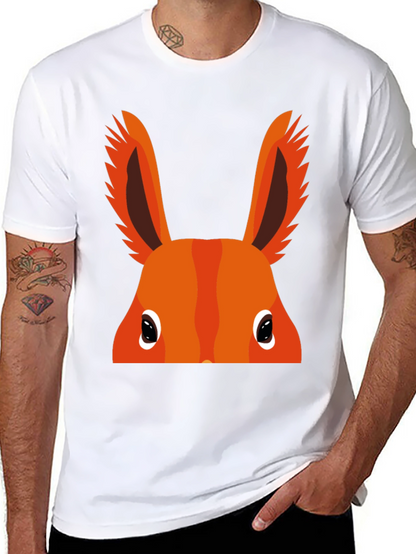Orange Bunny Peek-a-Boo Graphic T-Shirt