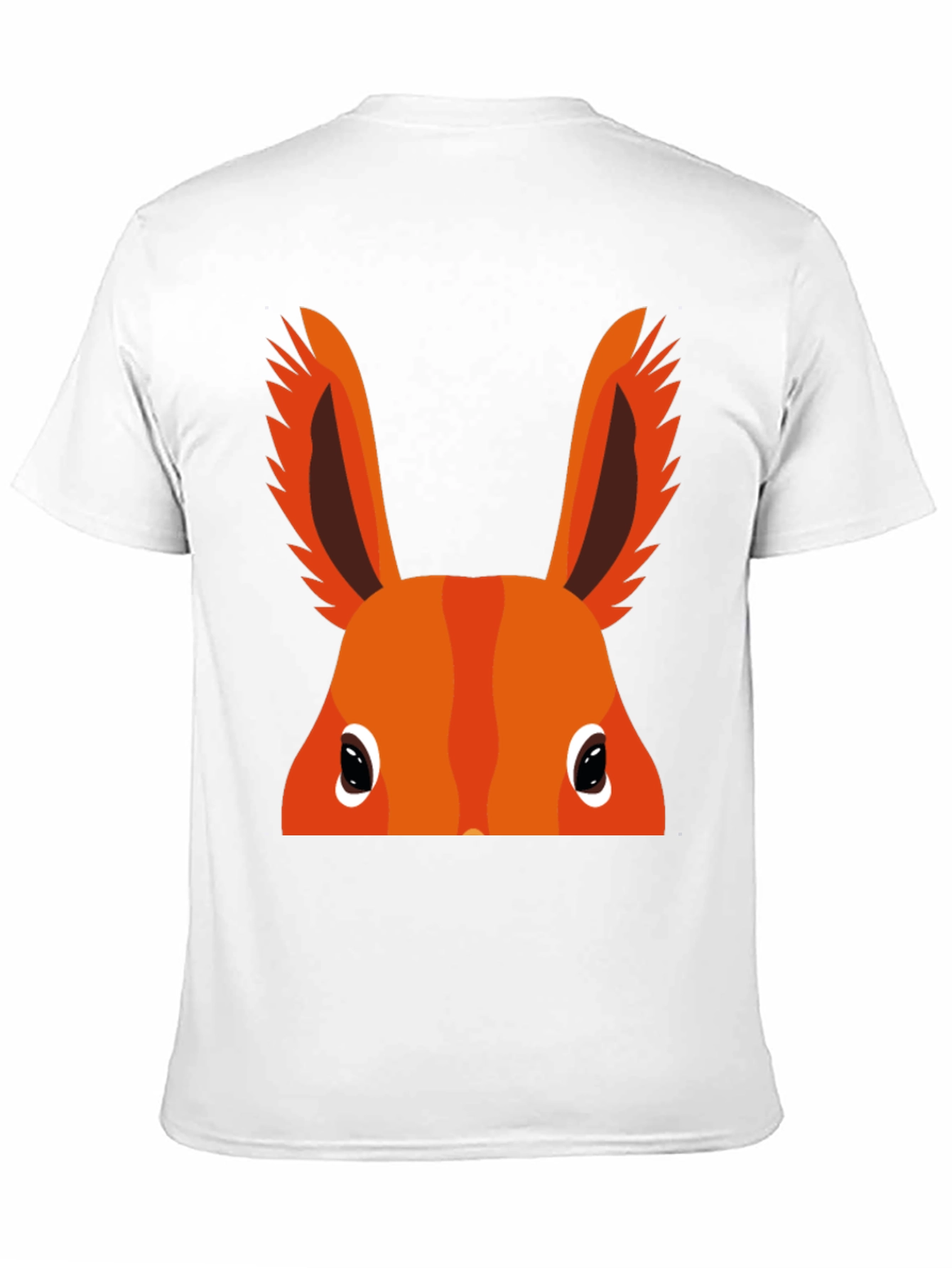Orange Bunny Peek-a-Boo Graphic T-Shirt