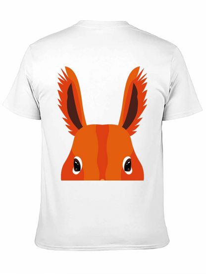 Orange Bunny Peek-a-Boo Graphic T-Shirt