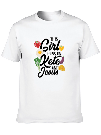 Keto & Jesus T-Shirt: This Girl Runs On...