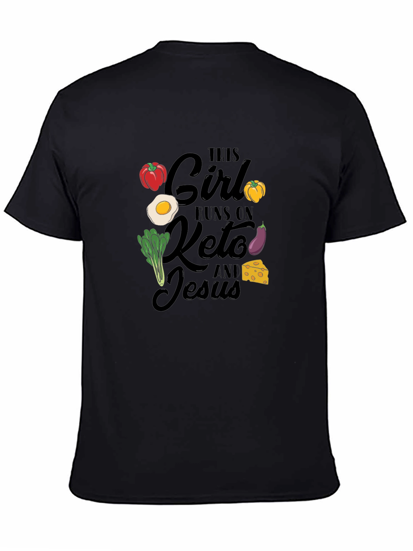 Keto & Jesus T-Shirt: This Girl Runs On...