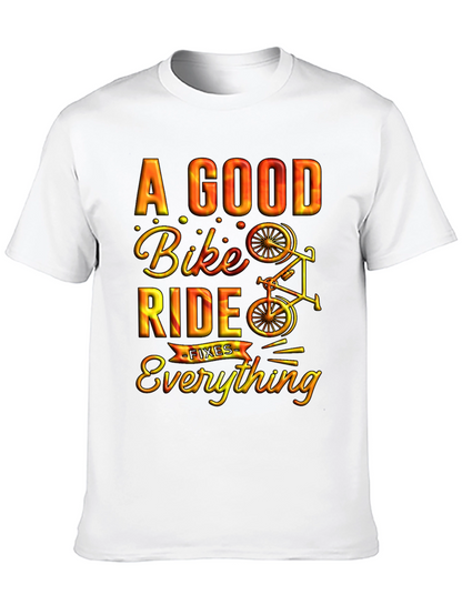 A Good Bike Ride Fixes Everything Graphic Tee