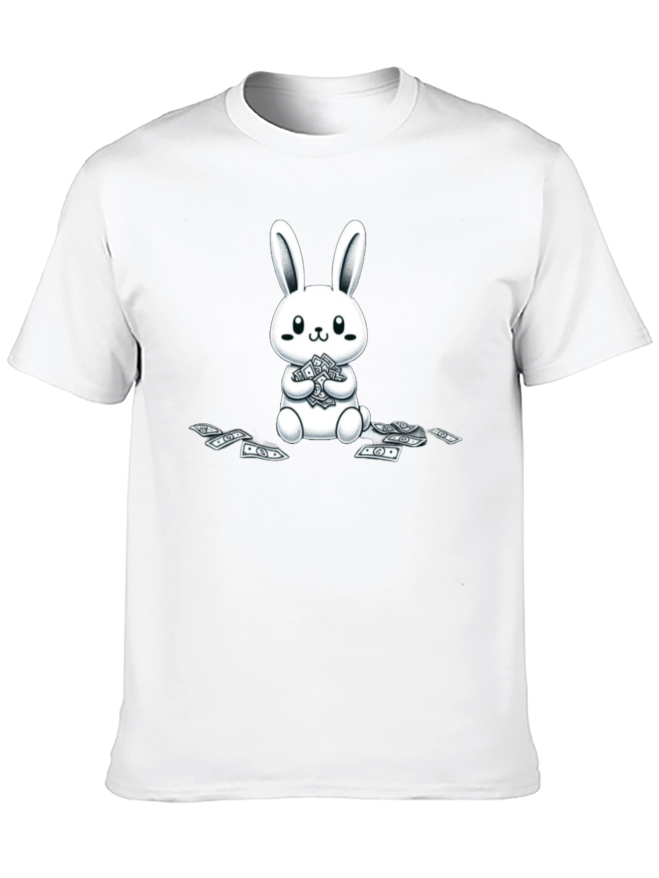 Bunny Money T-Shirt - Cute & Playful Design