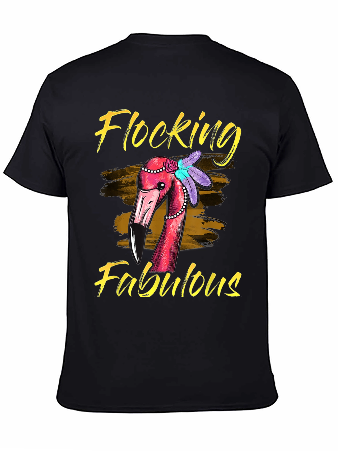 Flocking Fabulous Flamingo Graphic T-Shirt