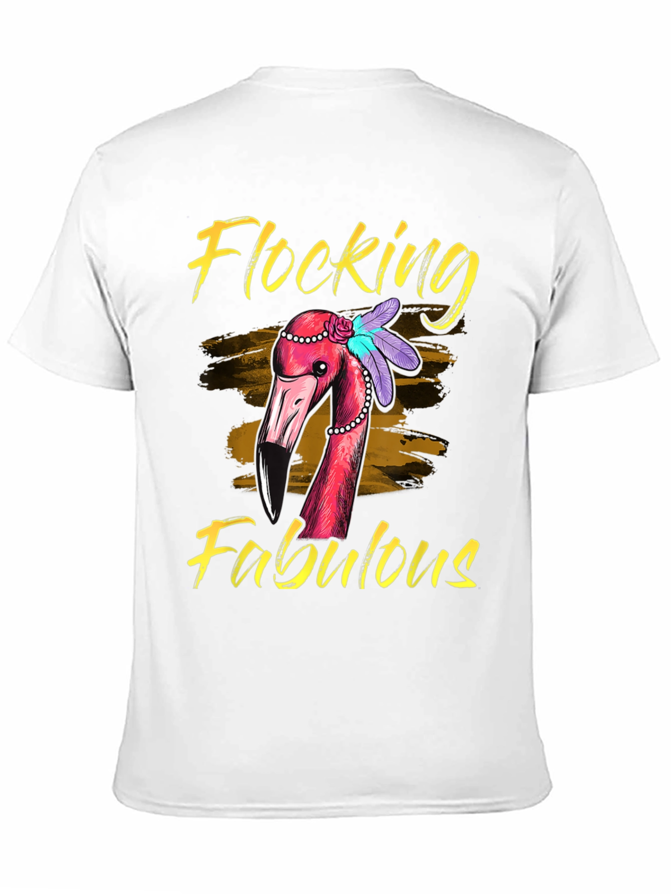 Flocking Fabulous Flamingo Graphic T-Shirt