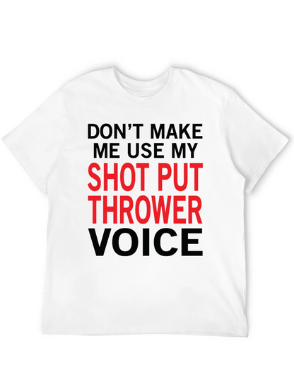 Shot Put Thrower Voice Black T-Shirt